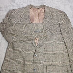 Bill Blass Mens Silk Blazer (Fits 44R) Classic USA Made Vintage 80s Sport Coat